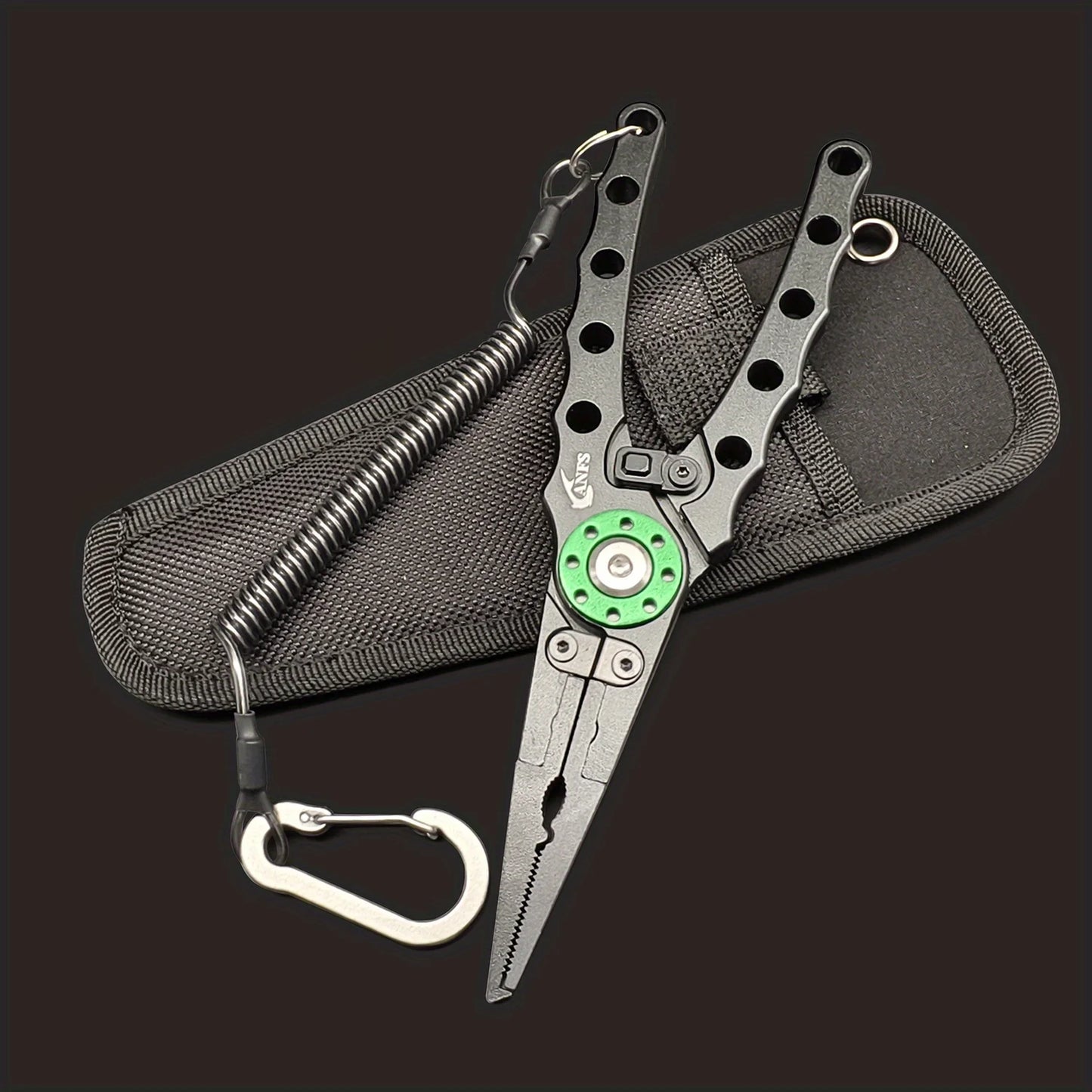 ANFS Fish Lip Gripper Pliers - Fishing Lip Gripper with Scale 40LB/18KG - Lockable Fish Gripping Pliers
