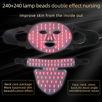 Near-Infrared LED Face Light Mask - 460nm, 590nm, 630nm, 850nm Spectrum Light