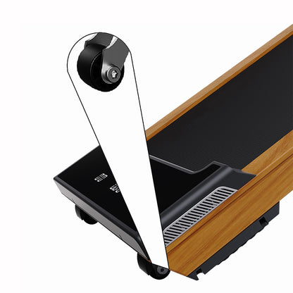 Real Wood Walking Pad - Quiet Portable Treadmill with Remote - LED/LCD Display