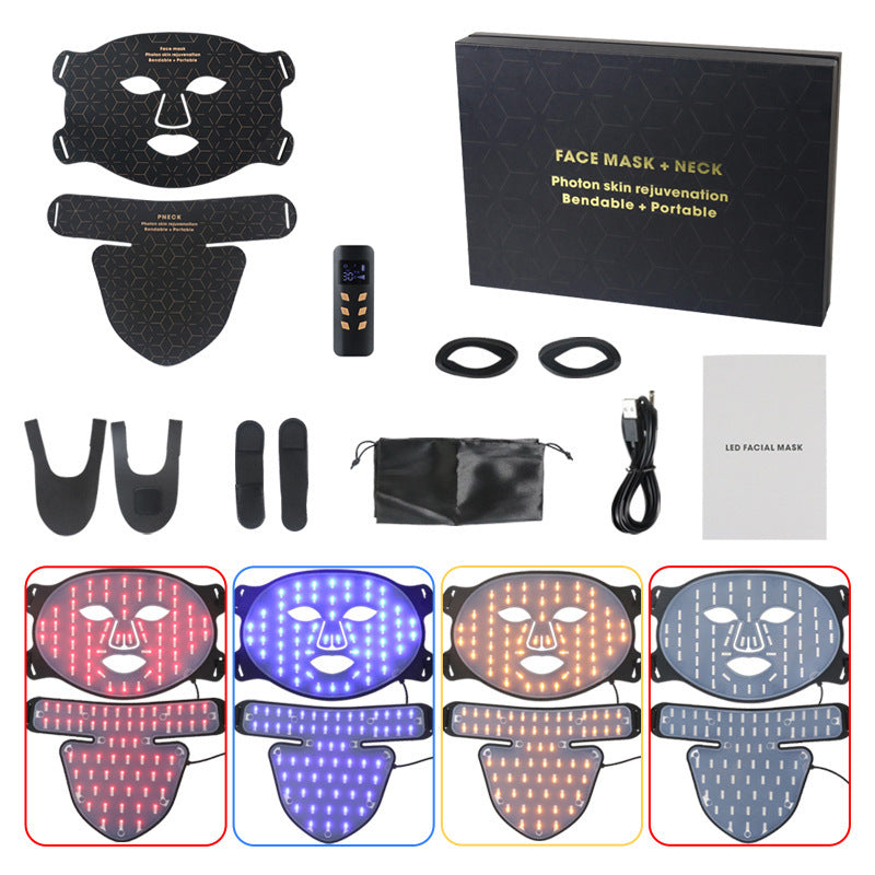 Near-Infrared LED Face Light Mask - 460nm, 590nm, 630nm, 850nm Spectrum Light