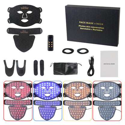Near-Infrared LED Face Light Mask - 460nm, 590nm, 630nm, 850nm Spectrum Light