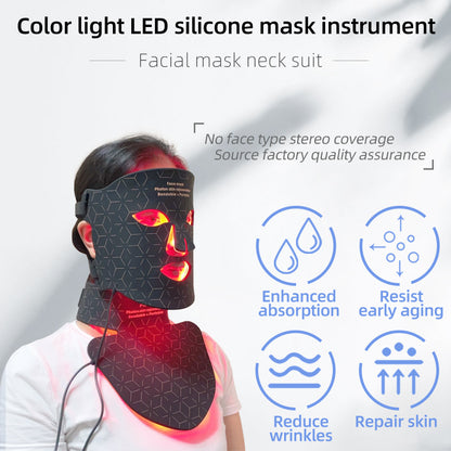 Near-Infrared LED Face Light Mask - 460nm, 590nm, 630nm, 850nm Spectrum Light