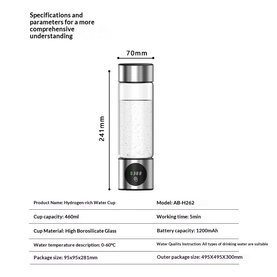 Hydrogen Generator Water Bottle - 6000PPB