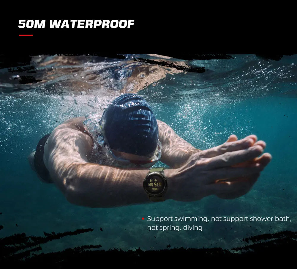 NORTH EDGE ALPS Carbon Fiber Smart Watch - UltraLight, Compass, Waterproof 50M, Step Counter
