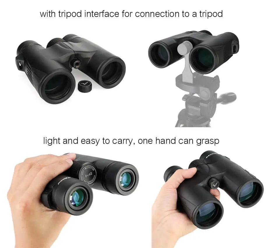 Svbony SV47 8x32/8x42/10x42 Binoculars - Bak4 Prism HD FMC Lens, IPX7 Waterproof