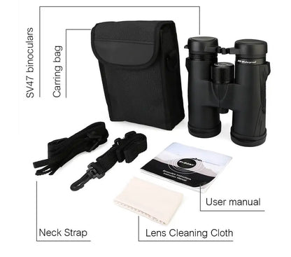 Svbony SV47 8x32/8x42/10x42 Binoculars - Bak4 Prism HD FMC Lens, IPX7 Waterproof