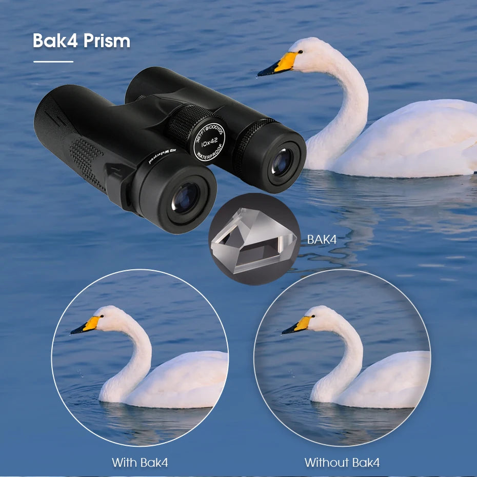 Svbony SV47 8x32/8x42/10x42 Binoculars - Bak4 Prism HD FMC Lens, IPX7 Waterproof