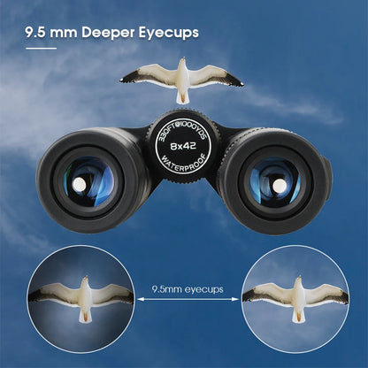 Svbony SV47 8x32/8x42/10x42 Binoculars - Bak4 Prism HD FMC Lens, IPX7 Waterproof