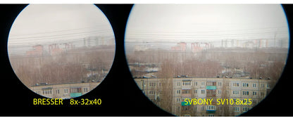 SVBONY SV10/SV10S 8x25 Compact Binoculars - Fixed Focus, Multi-coated Porro Prism Lenses