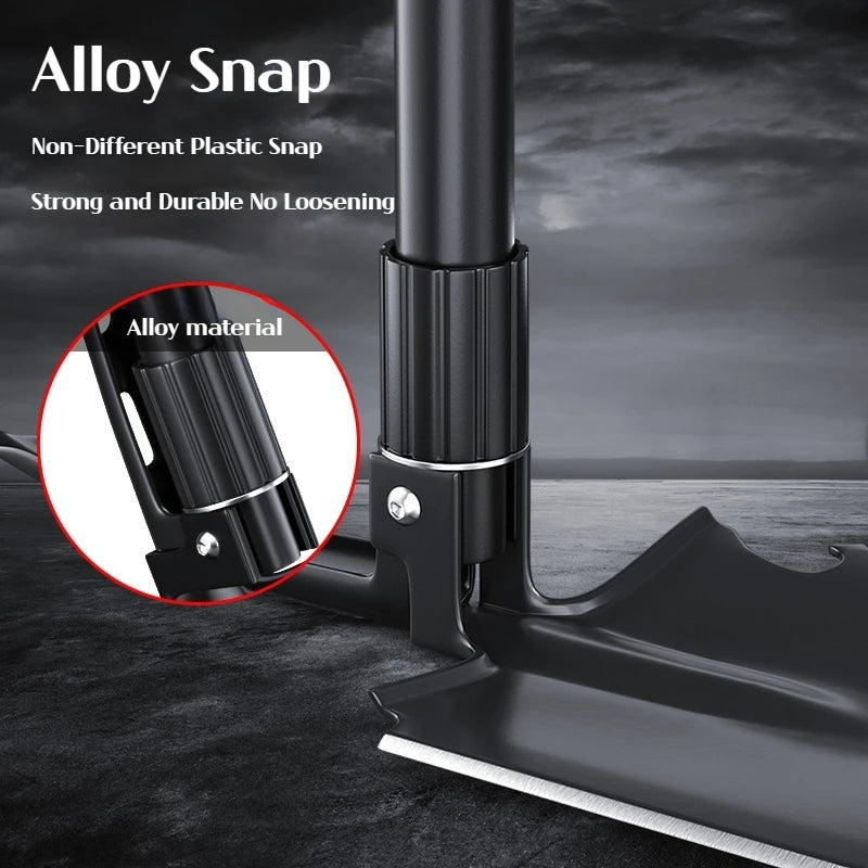 New Survival/Backpacking Folding Shovel & Pick - Steel Folding Spade with Serrated Edge & Carry Bag