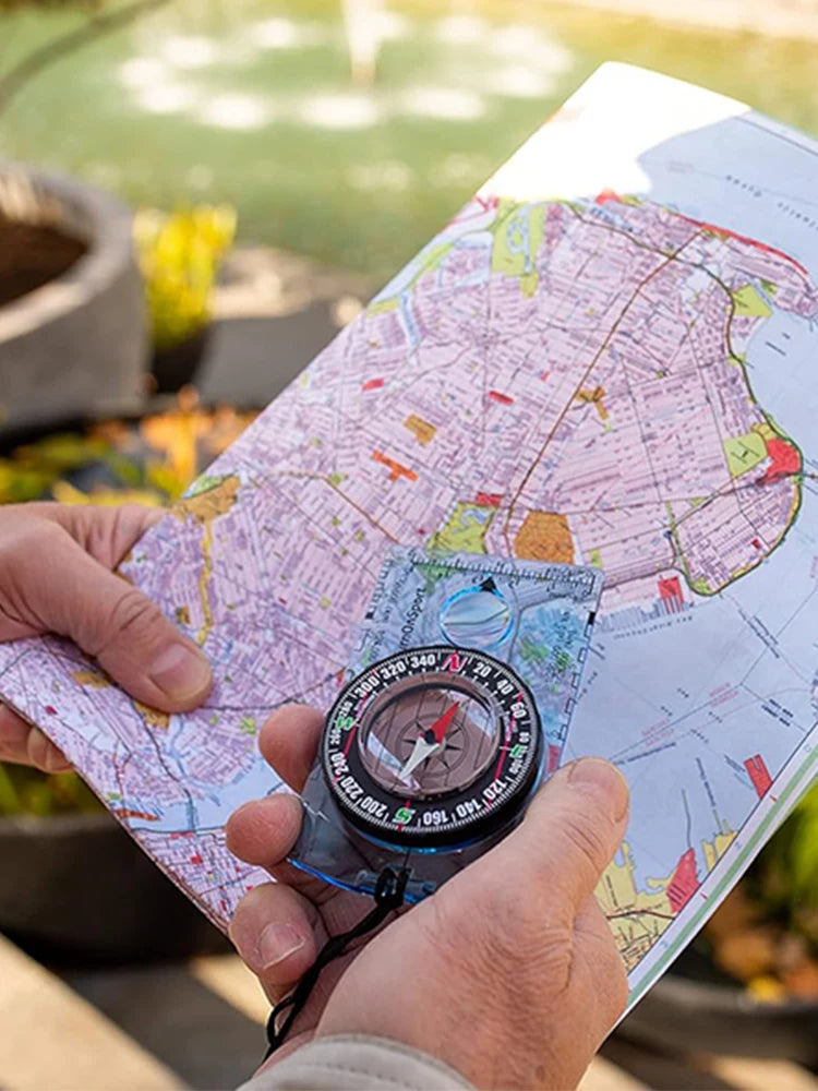 Professional Survival Compass - Hiking, Backpack, Outdoor Navigation & Map Reading