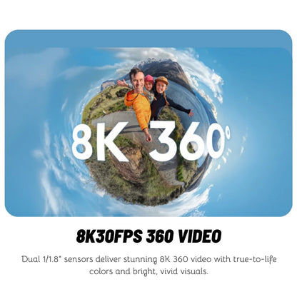 Insta360 X4 Air 2025 New Launch 360 Action Camera 8K 30fps Lightweight 165g Replaceable Lens Insta 360 Original Sports Cam