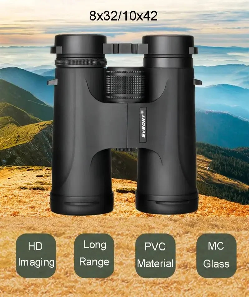 Svbony F9333A/F9333B 10X42/8X32 Binoculars - Powerful HD Lens Coatings, Long Range