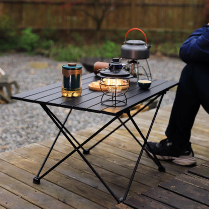 Folding Camping Table - Portable Compact Ultralight Aluminum Camp Table & Bag