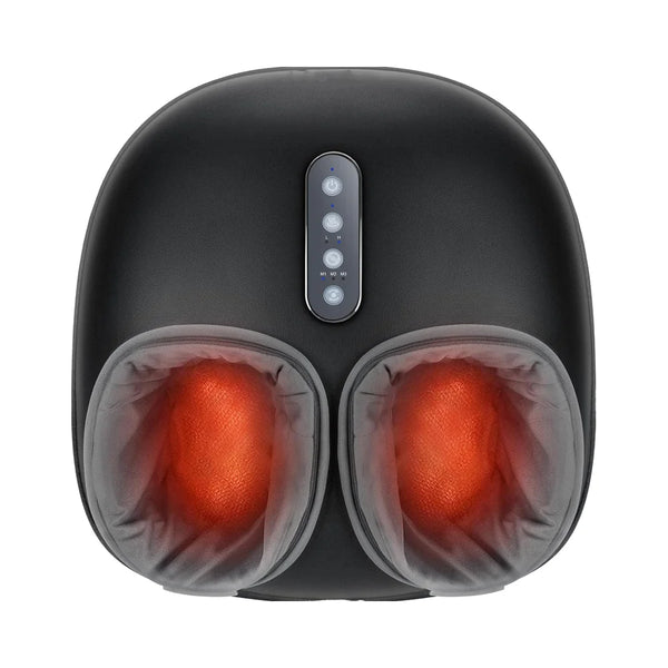 New - Electric Shiatsu Foot Massager Machine - Soothing Heat, Deep Kneading for Foot Pain and Circulation - Multi-Level Settings & Air Compression