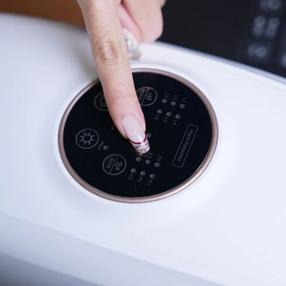 Cordless Hand Massager – Heat & Compression with 5 Intensity Levels, 5 Massage Modes, 2 Vibration Levels, and Travel Bag