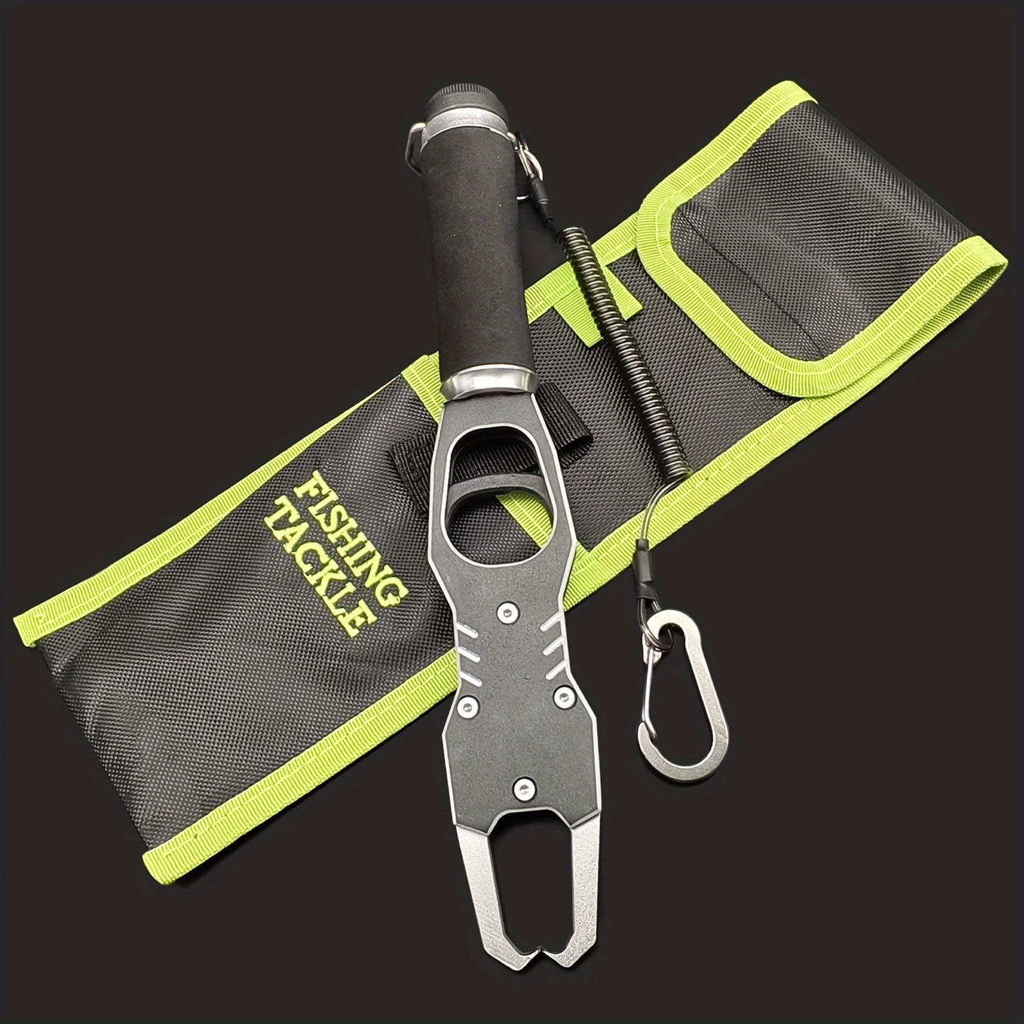 ANFS Fish Lip Gripper Pliers - Fishing Lip Gripper with Scale 40LB/18KG - Lockable Fish Gripping Pliers