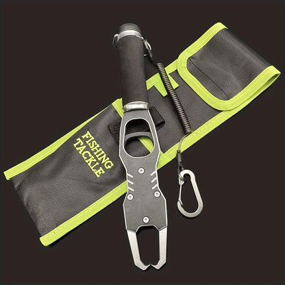 ANFS Fish Lip Gripper Pliers - Fishing Lip Gripper with Scale 40LB/18KG - Lockable Fish Gripping Pliers