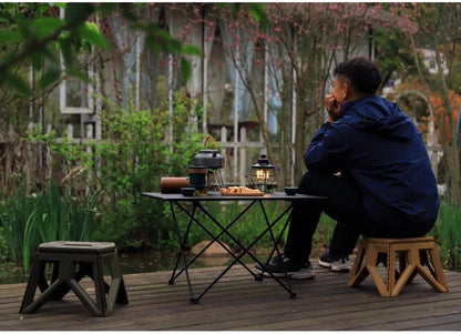 Folding Camping Table - Portable Compact Ultralight Aluminum Camp Table & Bag
