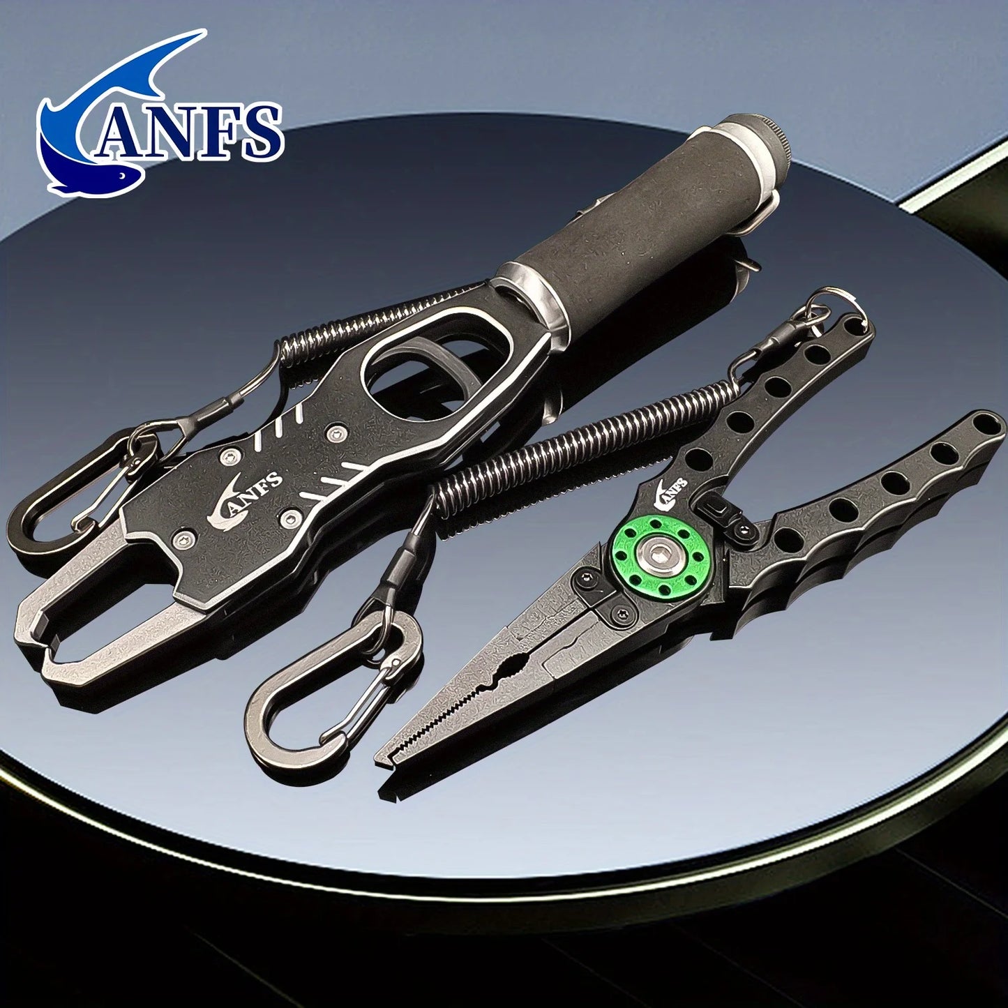 ANFS Fish Lip Gripper Pliers - Fishing Lip Gripper with Scale 40LB/18KG - Lockable Fish Gripping Pliers