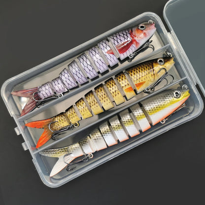 ANFS 5pcs/3pcs Multi Jointed Artificial Bait - Slow Sinking Bionic Fishing Lures