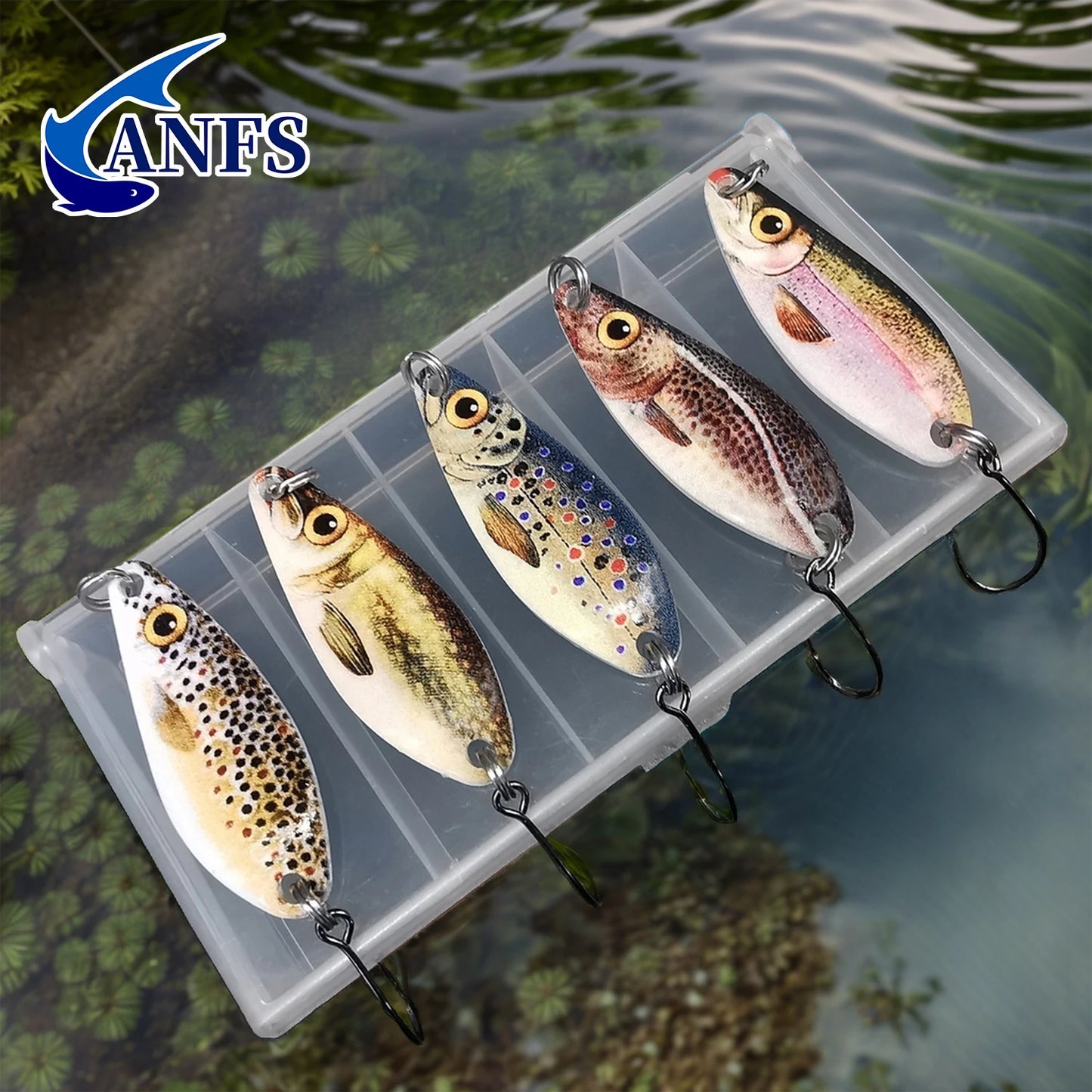 ANFS 1pc/5pc 5g Casting Spoon - Metal Fishing Lure
