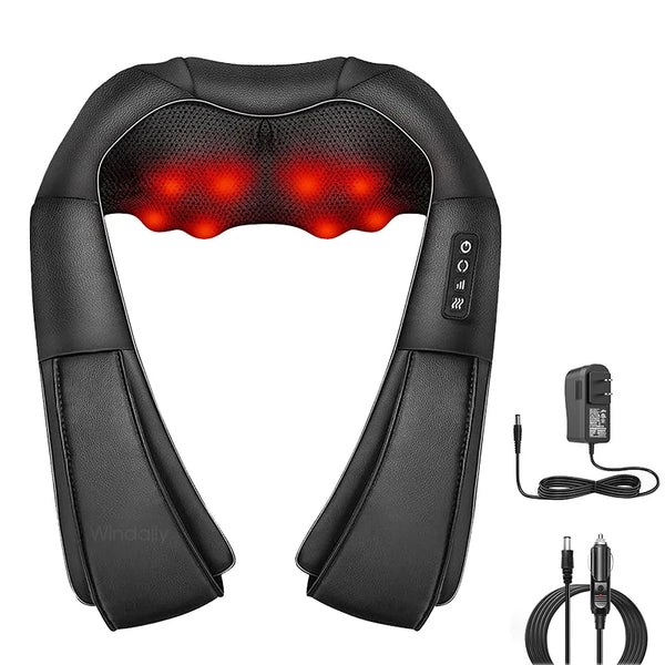 4D Shiatsu Neck, Shoulder, and Back Massager with Heat