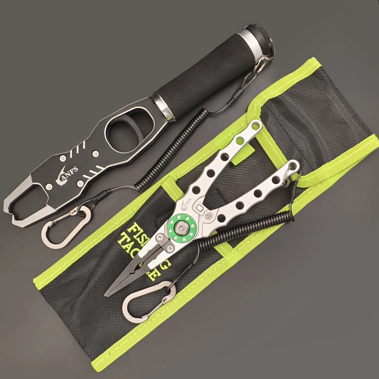 ANFS Fish Lip Gripper Pliers - Fishing Lip Gripper with Scale 40LB/18KG - Lockable Fish Gripping Pliers