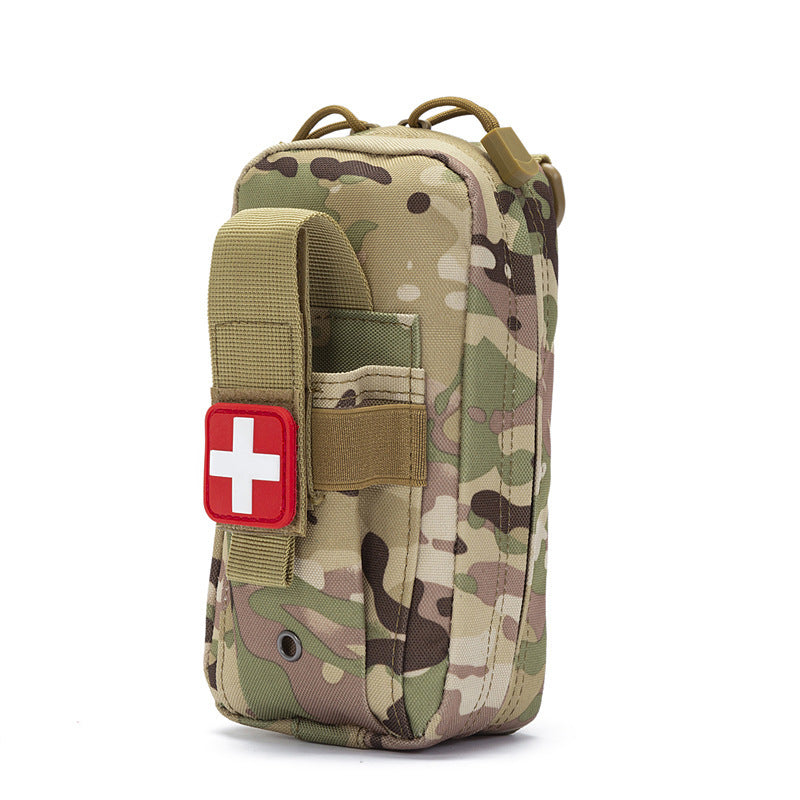 First Aid Tourniquet Kit - Emergency Medical Rescue EDC Pouch - Gauze, Scissors, Molle Survival Tool