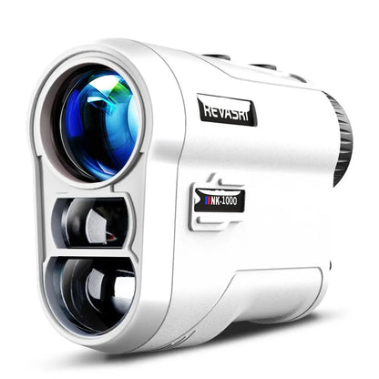 REVASRI 1000m/600m Golf Rangefinder with Slope and Flag Pole Lock Vibration - External Slope Switch - Rechargeable - Golf Tournament Legal