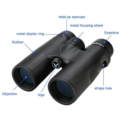 Svbony SV47 8x32/8x42/10x42 Binoculars - Bak4 Prism HD FMC Lens, IPX7 Waterproof