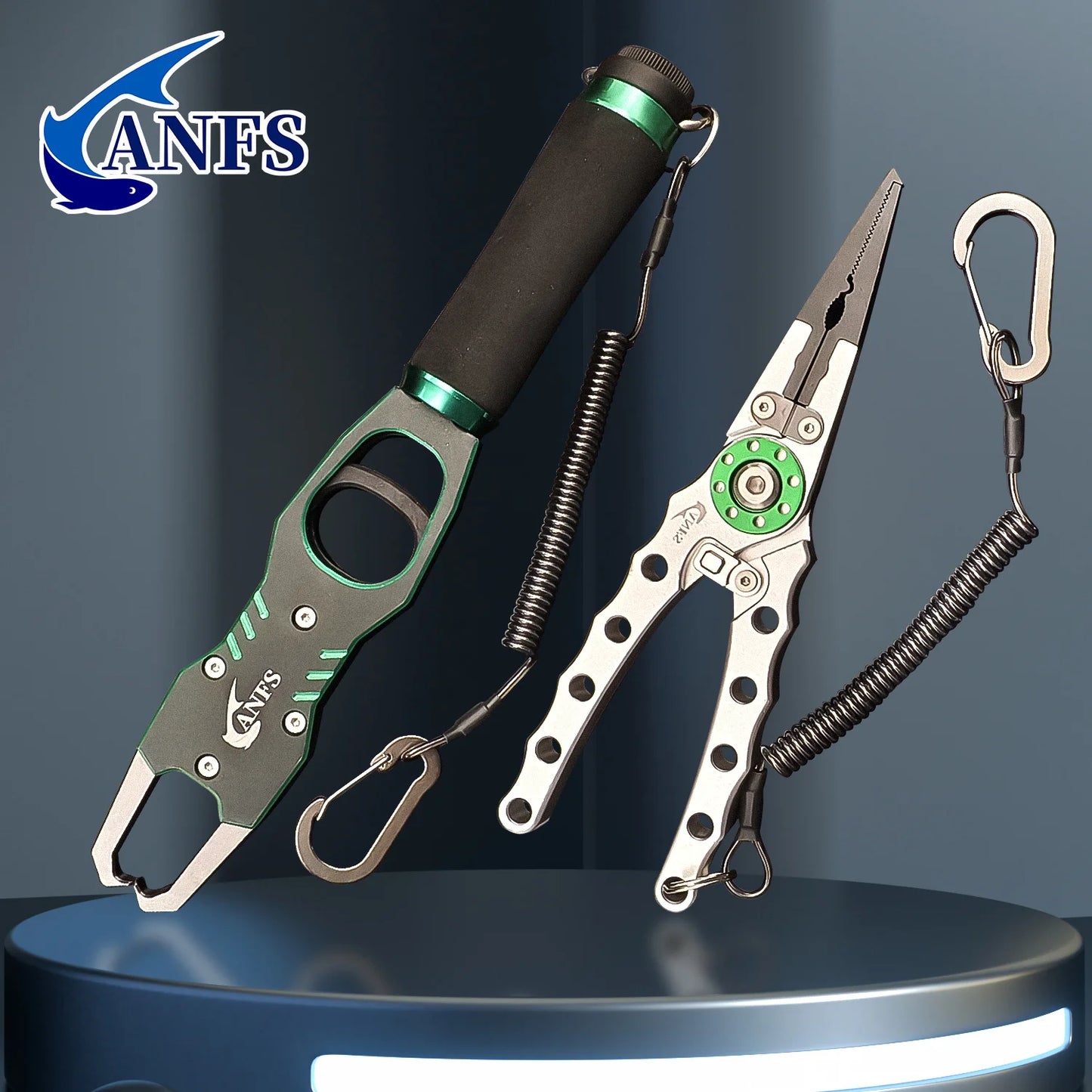ANFS Fish Lip Gripper Pliers - Fishing Lip Gripper with Scale 40LB/18KG - Lockable Fish Gripping Pliers