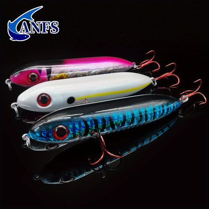 ANFS 1pc/3pcs Supreme Realistic Topwater Fishing Lure - Pencil Artificial Bait For for Saltwater & Freshwater