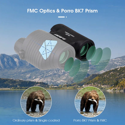 SVBONY SV10/SV10S 8x25 Compact Binoculars - Fixed Focus, Multi-coated Porro Prism Lenses