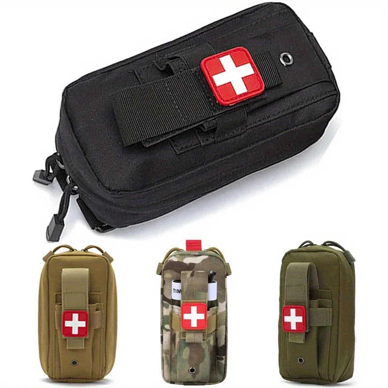 First Aid Tourniquet Kit - Emergency Medical Rescue EDC Pouch - Gauze, Scissors, Molle Survival Tool