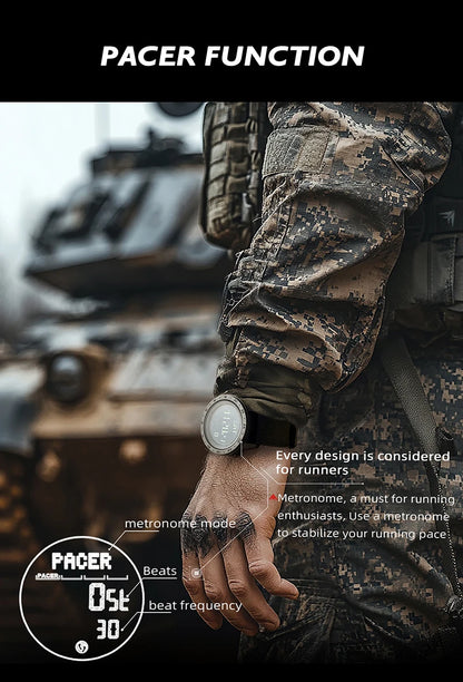 NORTH EDGE TANK 3 Smartwatch - Pedometer, Compass, Waterproof 50M
