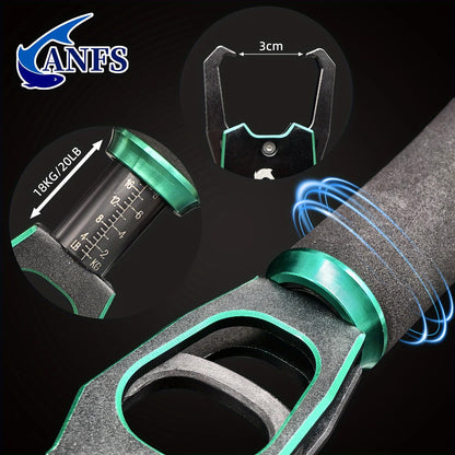 ANFS Fish Lip Gripper Pliers - Fishing Lip Gripper with Scale 40LB/18KG - Lockable Fish Gripping Pliers
