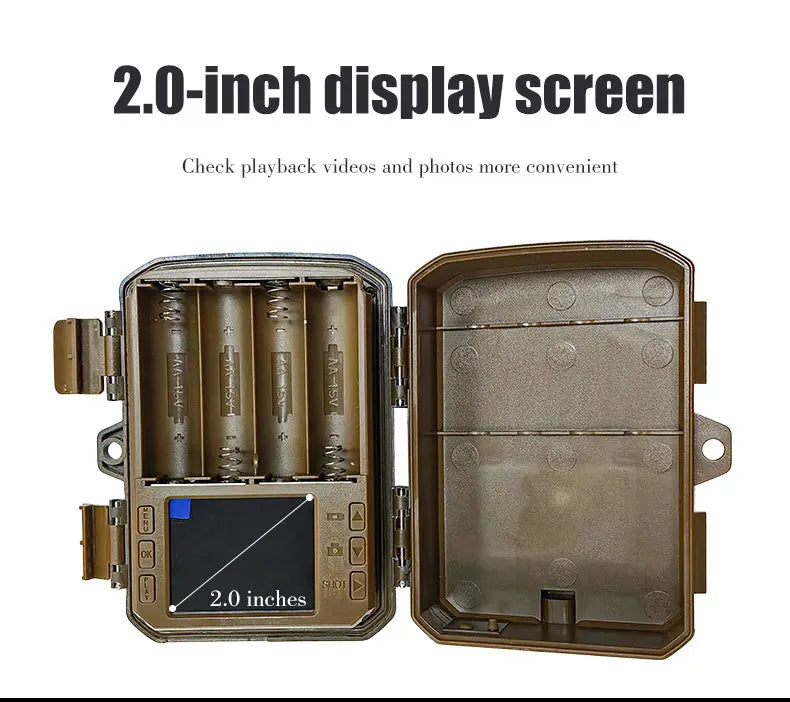 BORME Mini Trail Camera - MiniDL003 16MP 1080P - Night Vision Photo - Motion Camera