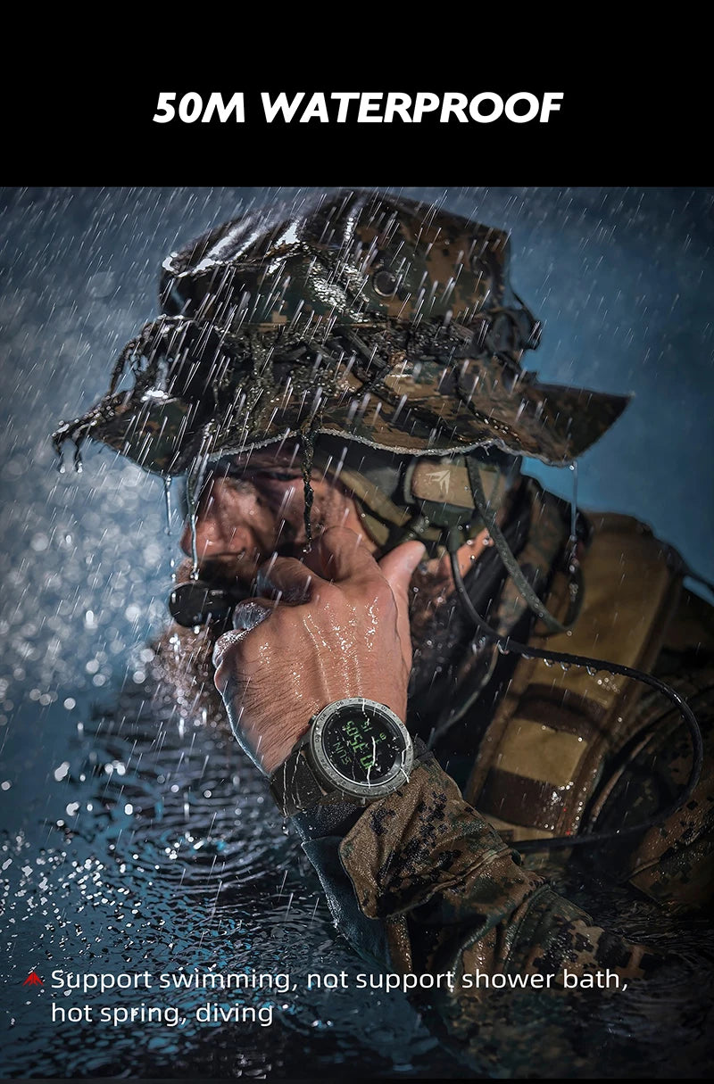 NORTH EDGE TANK 3 Smartwatch - Pedometer, Compass, Waterproof 50M