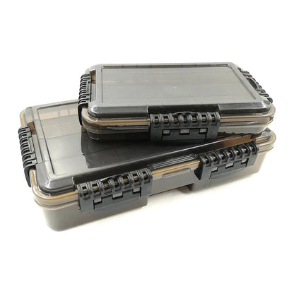 JSFUN Waterproof Fishing Tackle Box/Dry Tool Storage Box - Water Tight Storage Container - 3 Sizes - Heavy Duty Latch and Seal