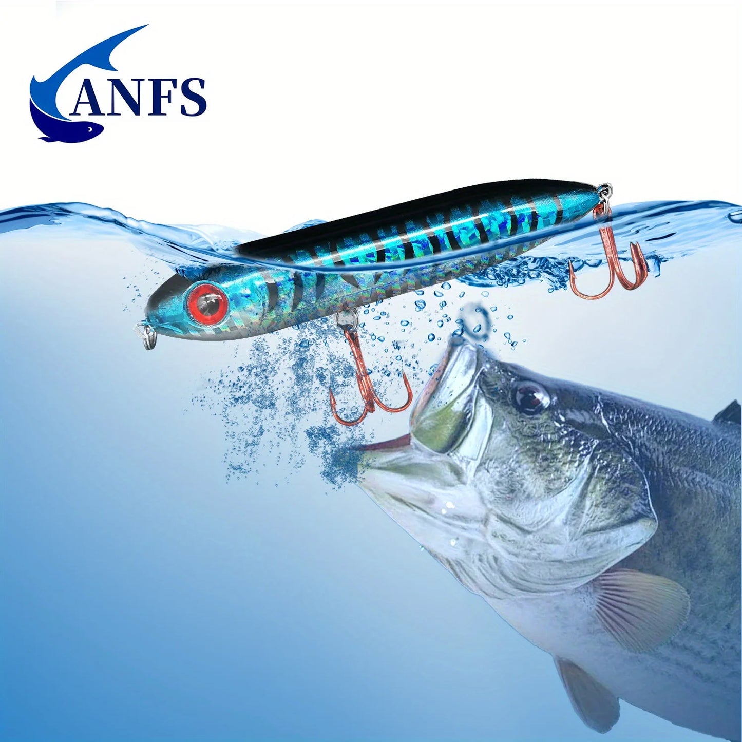 ANFS 1pc/3pcs Supreme Realistic Topwater Fishing Lure - Pencil Artificial Bait For for Saltwater & Freshwater