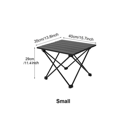 Folding Camping Table - Portable Compact Ultralight Aluminum Camp Table & Bag