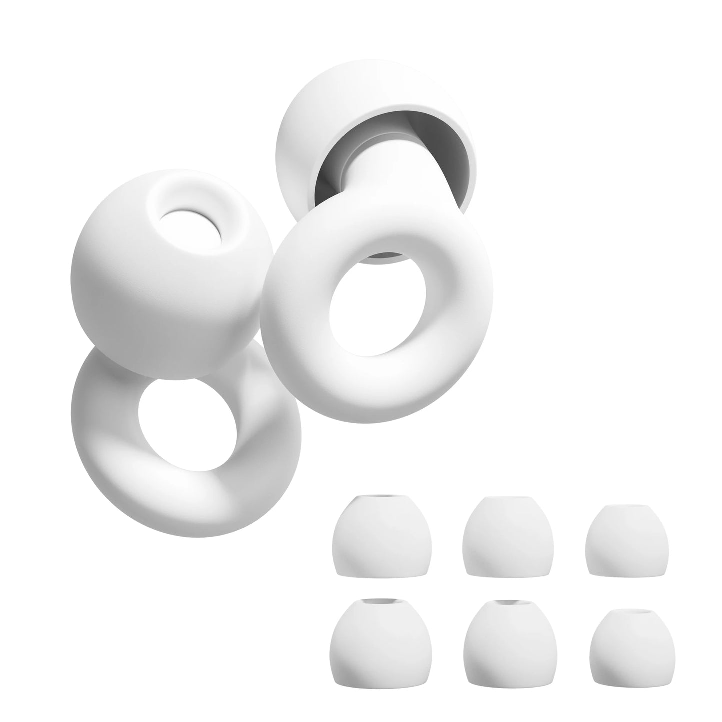 Loop Super Soft Silicone Ear Plugs – Reusable Hearing Protection for Noise Reduction 8 Ear Tips in XS/S/M/L