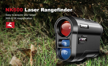 REVASRI 1000m/600m Golf Rangefinder with Slope and Flag Pole Lock Vibration - External Slope Switch - Rechargeable - Golf Tournament Legal