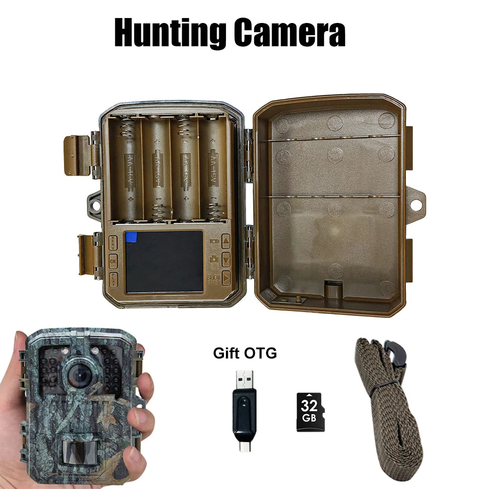 BORME Mini Trail Camera - MiniDL003 16MP 1080P - Night Vision Photo - Motion Camera