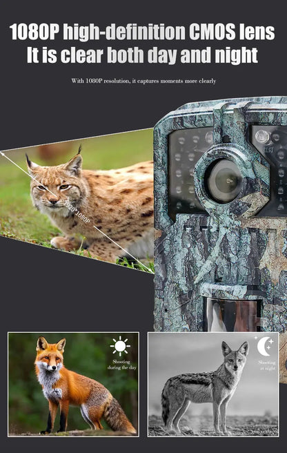 BORME Mini Trail Camera - MiniDL003 16MP 1080P - Night Vision Photo - Motion Camera