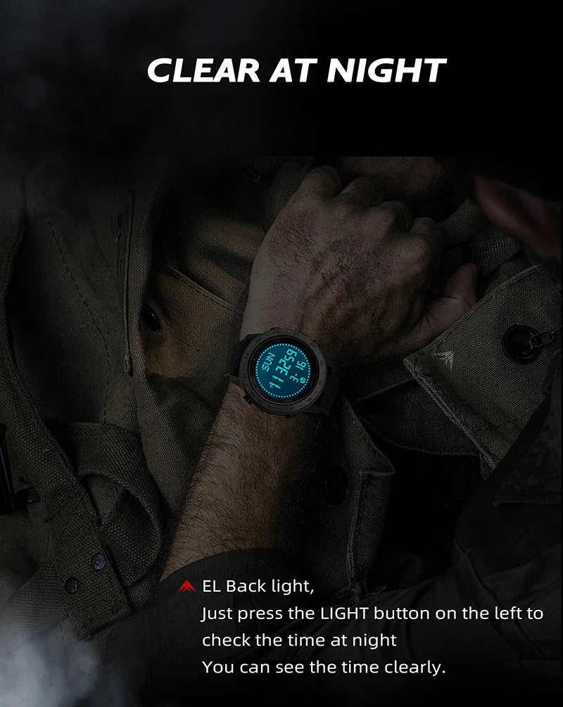 NORTH EDGE TANK 3 Smartwatch - Pedometer, Compass, Waterproof 50M