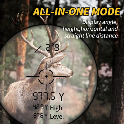 REVASRI Hunting Laser Rangefinder 1000 Yard Range - Rechargeable Battery - Target Acquisition Technology - Slope Compensation