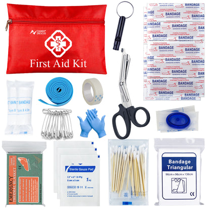 Emergency First Aid Kit With Molle Tactical Bag - Camping, Disaster, Survival, Accident Kit