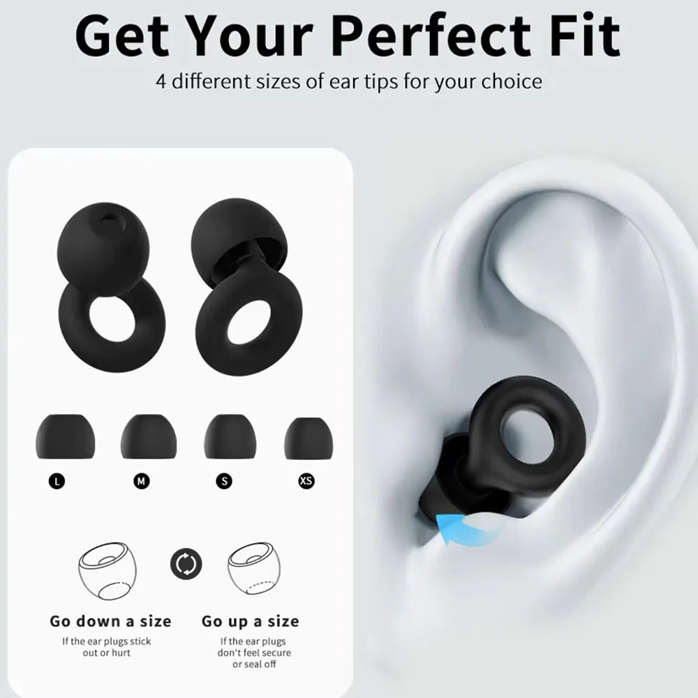 Loop Super Soft Silicone Ear Plugs – Reusable Hearing Protection for Noise Reduction 8 Ear Tips in XS/S/M/L